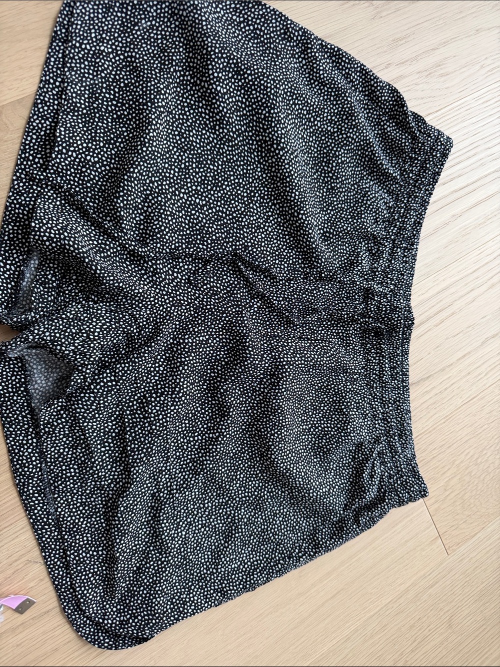 Vero Moda Black and White Speckled Athletic Shorts